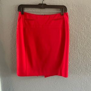 Express Bright Red Pencil Skirt